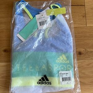 Adidas Stellasport sport bra- NWT- size women’s large - multicolor blue/green